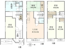 【大阪府/茨木市沢良宜西】茨木市沢良宜西四丁目　中古戸建 間取り図