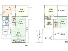 【大阪府/茨木市山手台】茨木市山手台五丁目　中古戸建 間取り図
