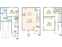 【大阪府/高槻市天川新町】高槻市天川新町　新築戸建て　1号地 間取り図