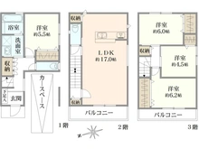 【大阪府/高槻市今城町】高槻市今城町　新築戸建 間取り図