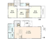 【大阪府/高槻市安岡寺町】高槻市安岡寺町2丁目　1号棟　新築戸建 間取り図