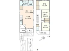 【大阪府/高槻市安岡寺町】高槻市安岡寺町一丁目　新築戸建　2号地 間取り図
