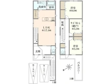 【大阪府/高槻市安岡寺町】高槻市安岡寺町一丁目　新築戸建　3号地 間取り図