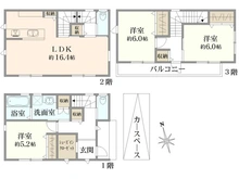 【大阪府/枚方市北楠葉町】北楠葉町　戸建 間取り図