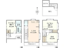 【大阪府/高槻市東五百住町】東五百住町3丁目 中古戸建 間取り図