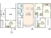 【大阪府/高槻市氷室町】氷室町2丁目 中古戸建 間取り図