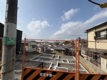 【大阪府/茨木市北春日丘】北春日丘2丁目　戸建 建築中の外観