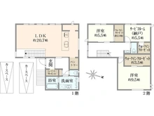 【大阪府/茨木市北春日丘】北春日丘2丁目　戸建 間取り図