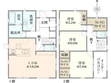 【大阪府/高槻市大和】高槻市大和二丁目　2号棟　戸建 間取り図