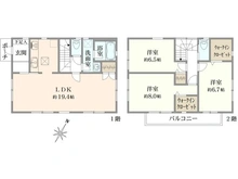 【大阪府/高槻市北大樋町】高槻市北大樋町　中古戸建 間取り図
