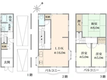 【大阪府/枚方市津田東町】枚方市津田東町3丁目　中古戸建 間取り図