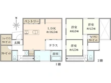 【大阪府/茨木市郡山】茨木市郡山2丁目 新築戸建2号地 間取り図