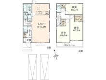 【大阪府/枚方市長尾東町】枚方市長尾東町1丁目 新築戸建B号棟 間取り図