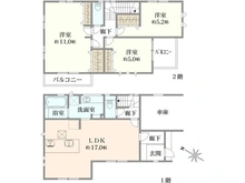 【大阪府/枚方市山之上】枚方市山之上2丁目 新築戸建 3号棟 間取り図