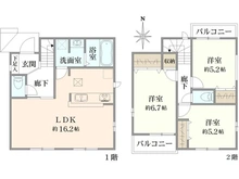 【大阪府/高槻市春日町】高槻市春日町284番 新築戸建 間取り図
