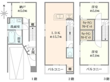 【大阪府/高槻市明野町】高槻市明野町 新築戸建1号地 間取り図