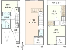 【大阪府/高槻市明野町】高槻市明野町 新築戸建2号地 間取り図