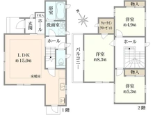 【大阪府/高槻市野田】高槻市野田4丁目 中古戸建 間取り図
