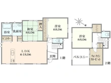 【大阪府/摂津市鳥飼西】摂津市鳥飼西一丁目　戸建 間取り図