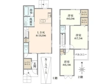 【大阪府/高槻市安岡寺町】高槻市安岡寺町3丁目 新築戸建 間取り図