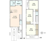 【大阪府/高槻市野田】高槻市野田3丁目 新築戸建 間取り図