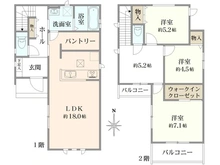 【大阪府/高槻市深沢本町】高槻市深沢本町1棟新築戸建 間取り図