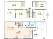 【大阪府/茨木市豊川】茨木市豊川2丁目　中古戸建 間取り図