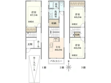 【大阪府/高槻市松川町】高槻市松川町中古戸建 間取り図