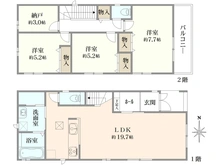 【大阪府/高槻市高西町】高槻市高西町新築戸建C号棟 間取り図