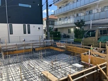 【東京都/品川区荏原】品川区荏原6丁目 新築分譲2号棟 建築中の外観