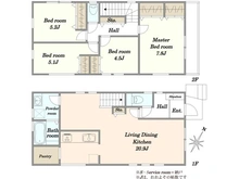 【東京都/練馬区富士見台】練馬区富士見台1期　1号棟 間取り図