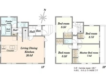 【東京都/練馬区富士見台】練馬区富士見台1期　3号棟 間取り図