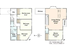 【東京都/大田区大森東】大森東4丁目中古戸建 間取り図