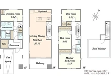 【東京都/品川区荏原】品川区荏原7丁目新築戸建て 間取り図