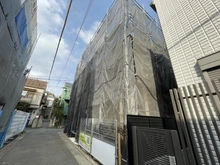 【東京都/目黒区碑文谷】目黒区碑文谷1丁目　新築戸建B号棟 建築中の外観