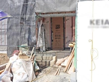 【東京都/荒川区町屋】町屋6期　1号棟 建築中の外観：全2区画、全2棟現場、1号棟