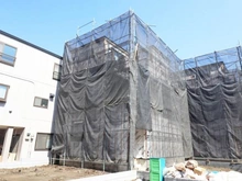 【東京都/荒川区町屋】町屋6期　2号棟 建築中の外観：全2区画、全2棟現場、2号棟
