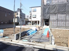 【東京都/荒川区町屋】町屋6期　2号棟 建築中の外観：全2区画、全2棟現場、2号棟
