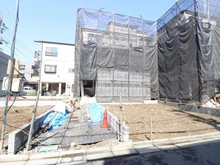 【東京都/荒川区町屋】町屋6期　2号棟 建築中の外観：全2区画、全2棟現場、2号棟