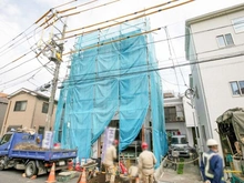 【東京都/大田区仲六郷】仲六郷1期新築戸建て 建築中の外観