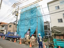 【東京都/大田区仲六郷】仲六郷1期新築戸建て 建築中の外観