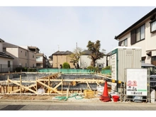 【東京都/江戸川区東小岩】江戸川区東小岩1丁目 新築戸建 A号棟 建築中の外観