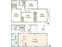 【東京都/江戸川区興宮町】江戸川区興宮町新築戸建て3号棟 間取り図
