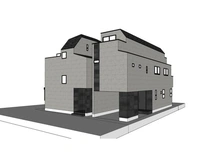 【東京都/中野区中野】中野区中野六丁目　新築戸建　B棟　全3棟現場 完成予想図