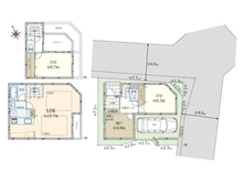 【東京都/中野区中野】中野区中野六丁目　新築戸建　B棟　全3棟現場 間取り図