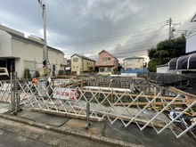 【東京都/中野区大和町】中野区大和町4丁目　新築戸建 A号棟 建築中の外観