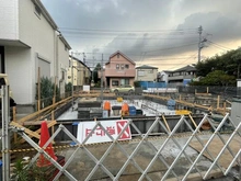 【東京都/中野区大和町】中野区大和町4丁目　新築戸建B号棟 建築中の外観