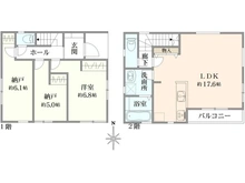 【東京都/中野区大和町】中野区大和町4丁目　新築戸建B号棟 間取り図