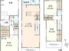 【東京都/中野区丸山】中野区丸山1丁目新築戸建　No.2 間取り図