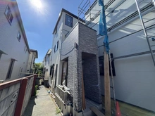 【東京都/杉並区高円寺北】杉並区高円寺北1丁目　新築戸建　A棟 建築中の外観：全2区画、全2棟現場